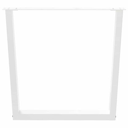vidaXL Dining Table Legs V-Shape 3 pcs White 90x(72-73.3) cm Steel