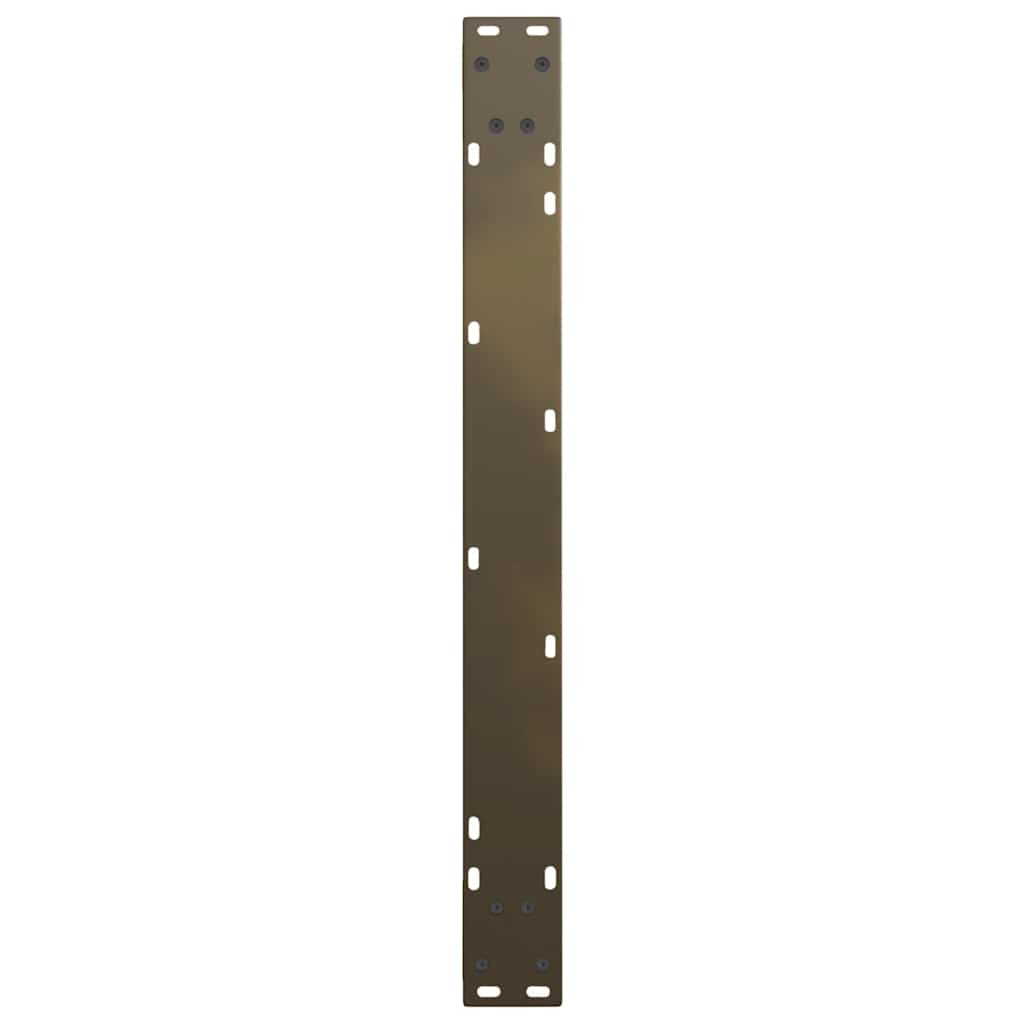 vidaXL Dining Table Legs V-Shape 3 pcs Natural Steel 90x(72-73.3) cm Steel