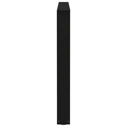 vidaXL Dining Table Legs V-Shape 3 pcs Black 100x(72-73,3) cm Steel