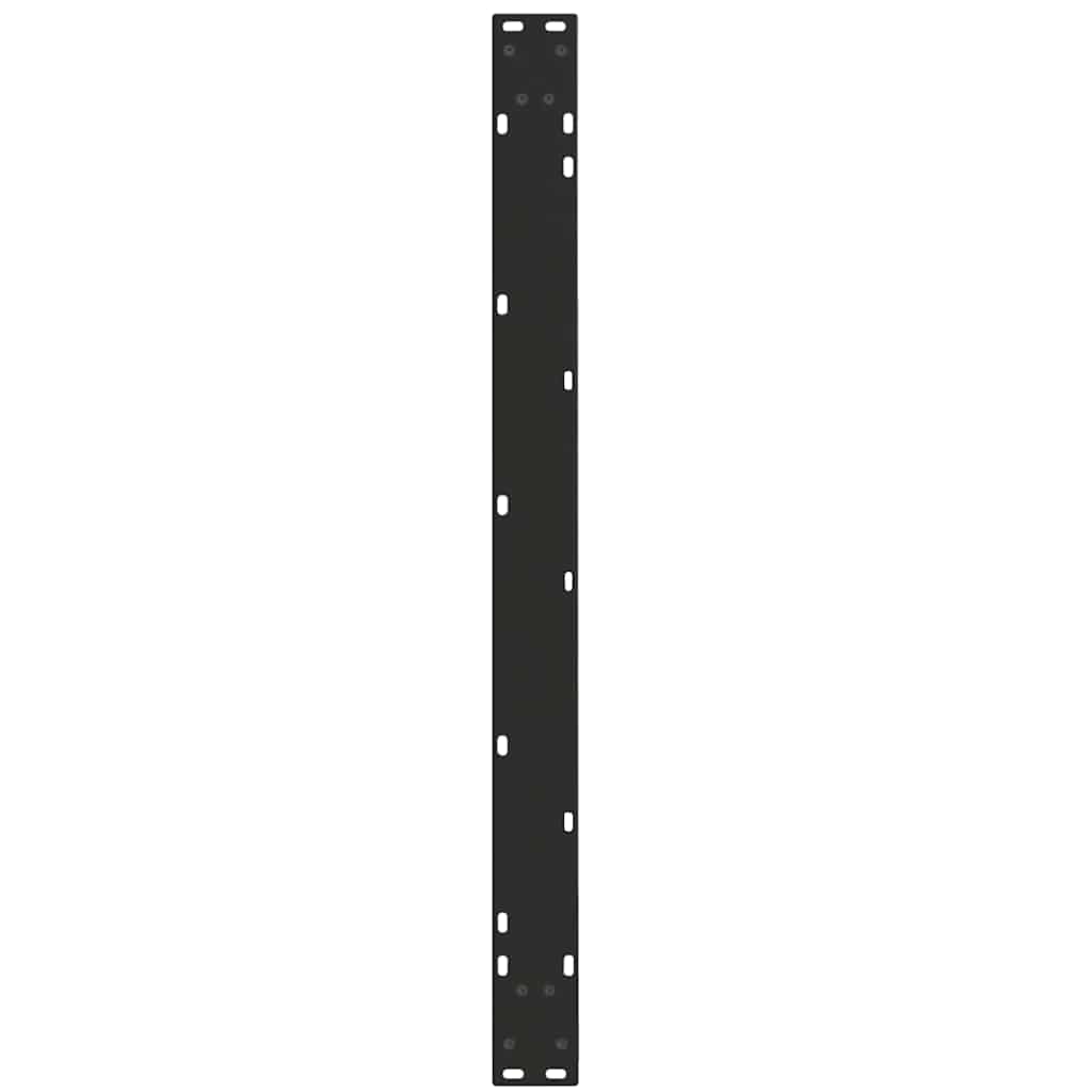 vidaXL Dining Table Legs V-Shape 3 pcs Black 100x(72-73,3) cm Steel