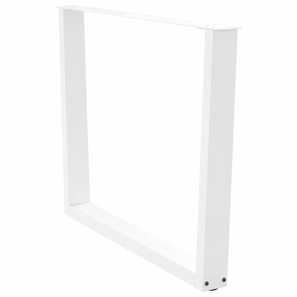 vidaXL Dining Table Legs V-Shape 3 pcs White 100x(72-73.3) cm Steel