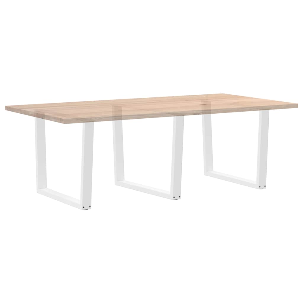 vidaXL Dining Table Legs V-Shape 3 pcs White 100x(72-73.3) cm Steel