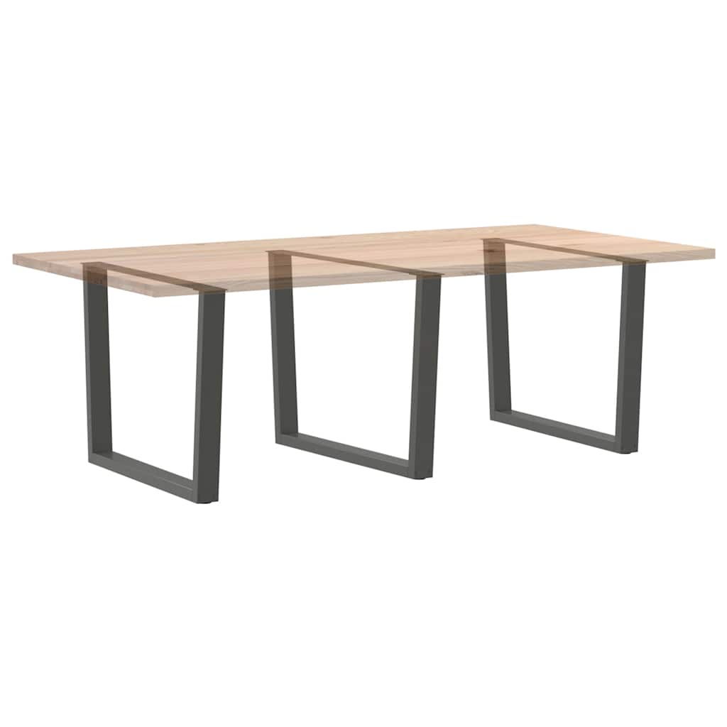 vidaXL Dining Table Legs V-Shape 3 pcs Anthracite 100x(72-73,3) cm Steel