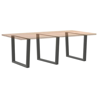 vidaXL Dining Table Legs V-Shape 3 pcs Anthracite 100x(72-73,3) cm Steel