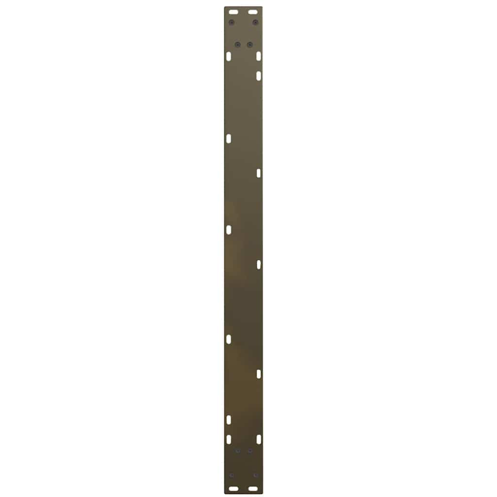 vidaXL Dining Table Legs V-Shape 3 pcs Natural Steel 100x(72-73.3) cm Steel