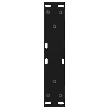 vidaXL Coffee Table Legs 2 pcs Black 30x(30-31.3) cm Steel