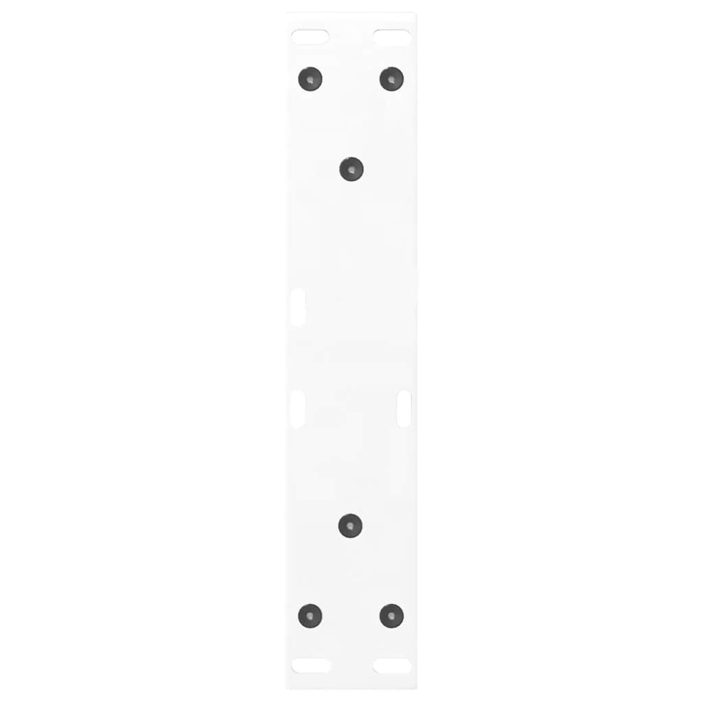 vidaXL Coffee Table Legs 2 pcs White 30x(30-31.3) cm Steel
