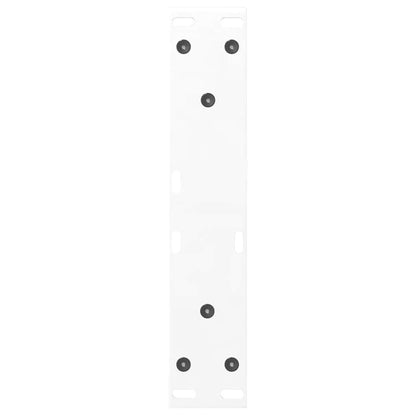 vidaXL Coffee Table Legs 2 pcs White 30x(30-31.3) cm Steel