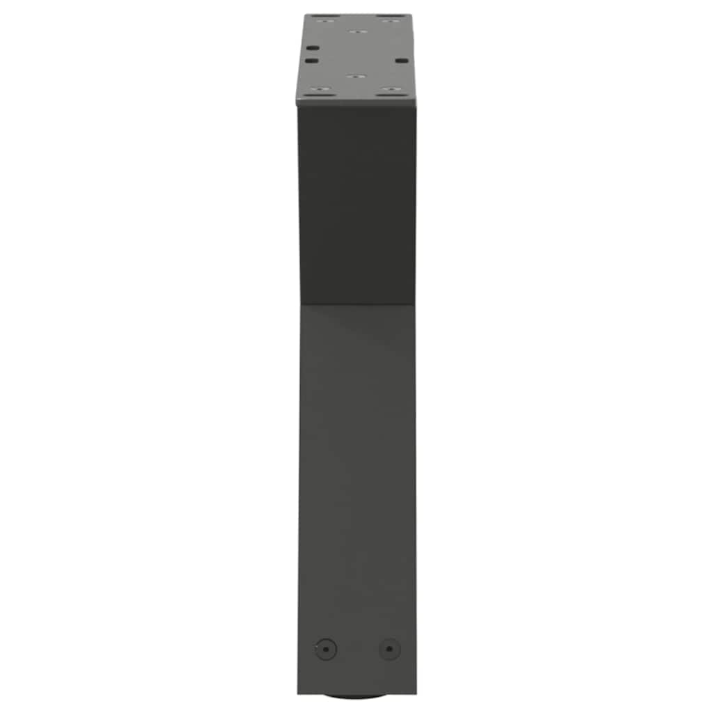 vidaXL Coffee Table Legs 2 pcs Anthracite 30x(30-31.3) cm Steel