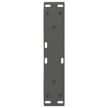 vidaXL Coffee Table Legs 2 pcs Anthracite 30x(30-31.3) cm Steel