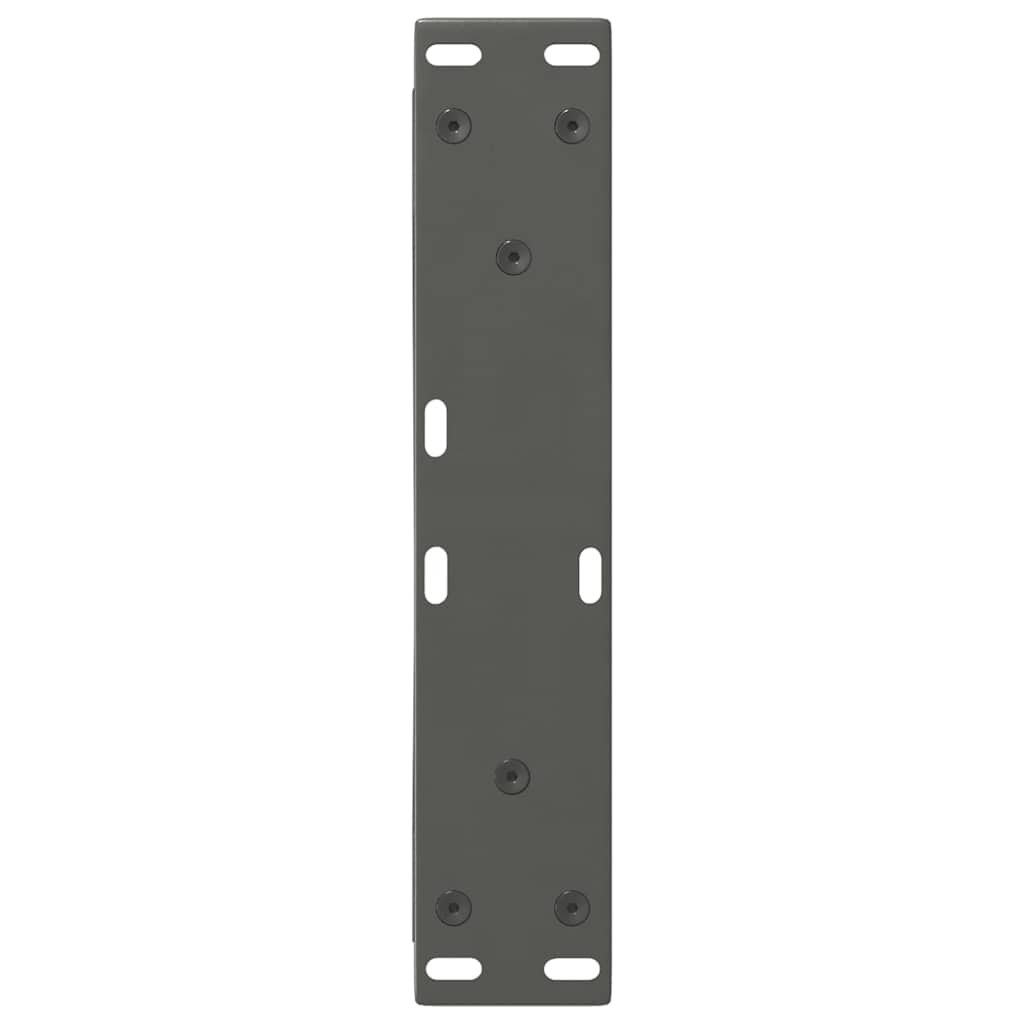 vidaXL Coffee Table Legs 2 pcs Anthracite 40x(30-31.3) cm Steel