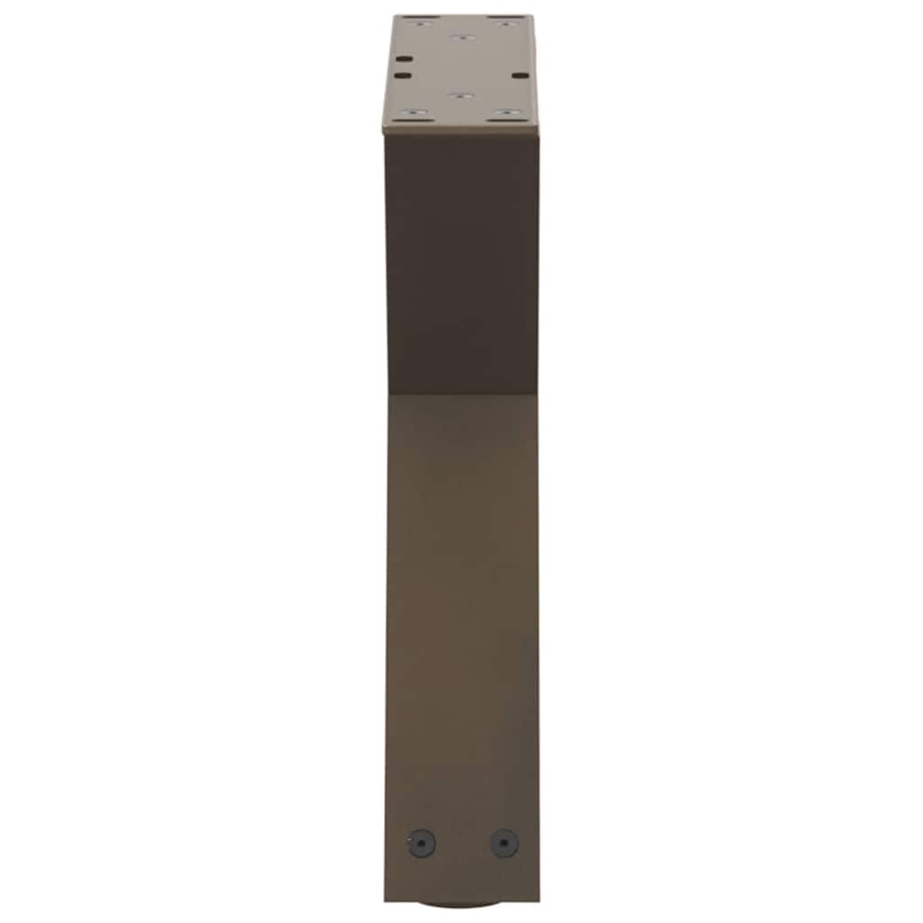 vidaXL Coffee Table Legs 2 pcs Natural Steel 40x(30-31,3) cm Steel