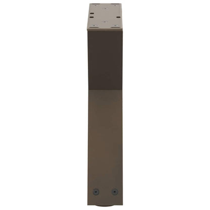 vidaXL Coffee Table Legs 2 pcs Natural Steel 40x(30-31,3) cm Steel