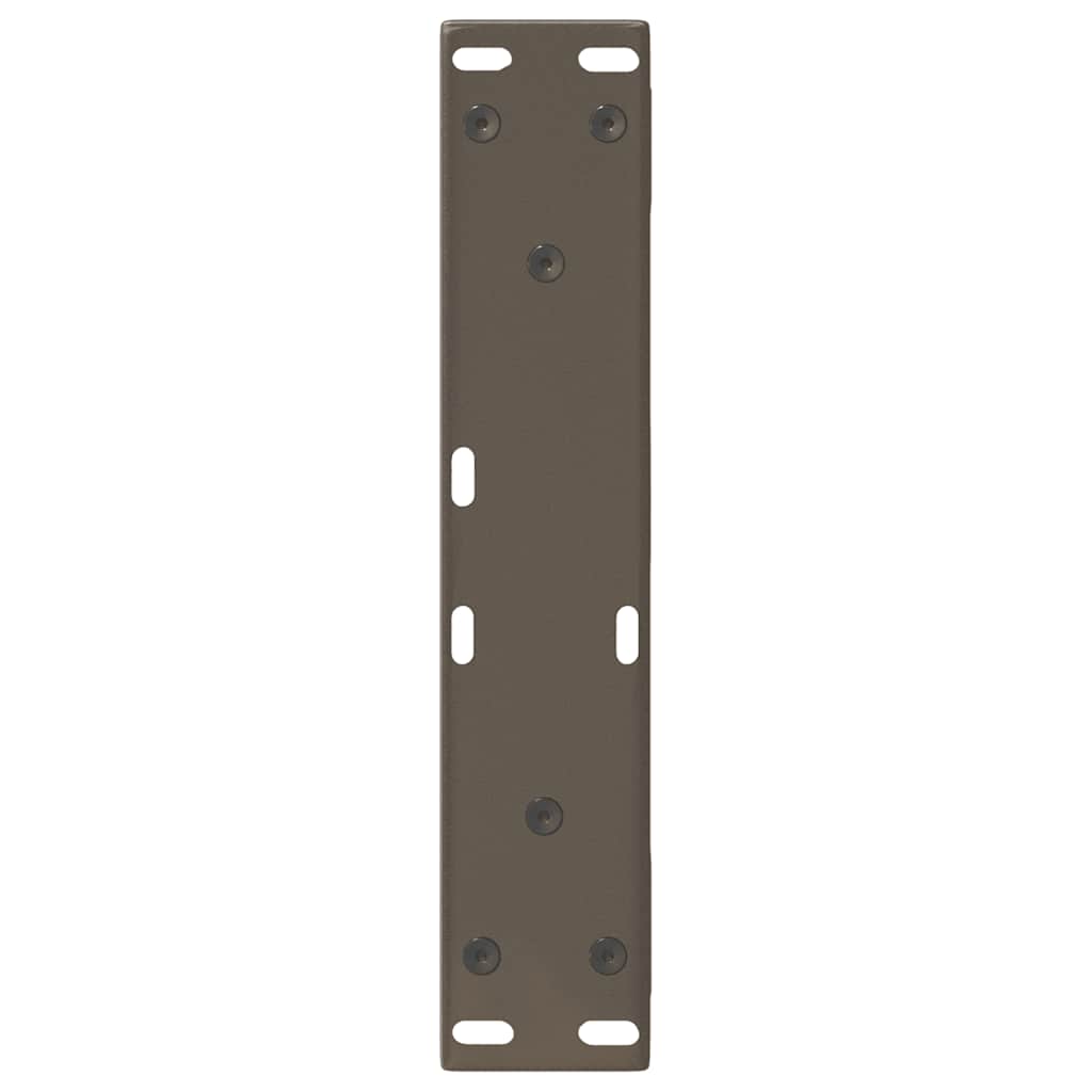 vidaXL Coffee Table Legs 2 pcs Natural Steel 40x(30-31,3) cm Steel