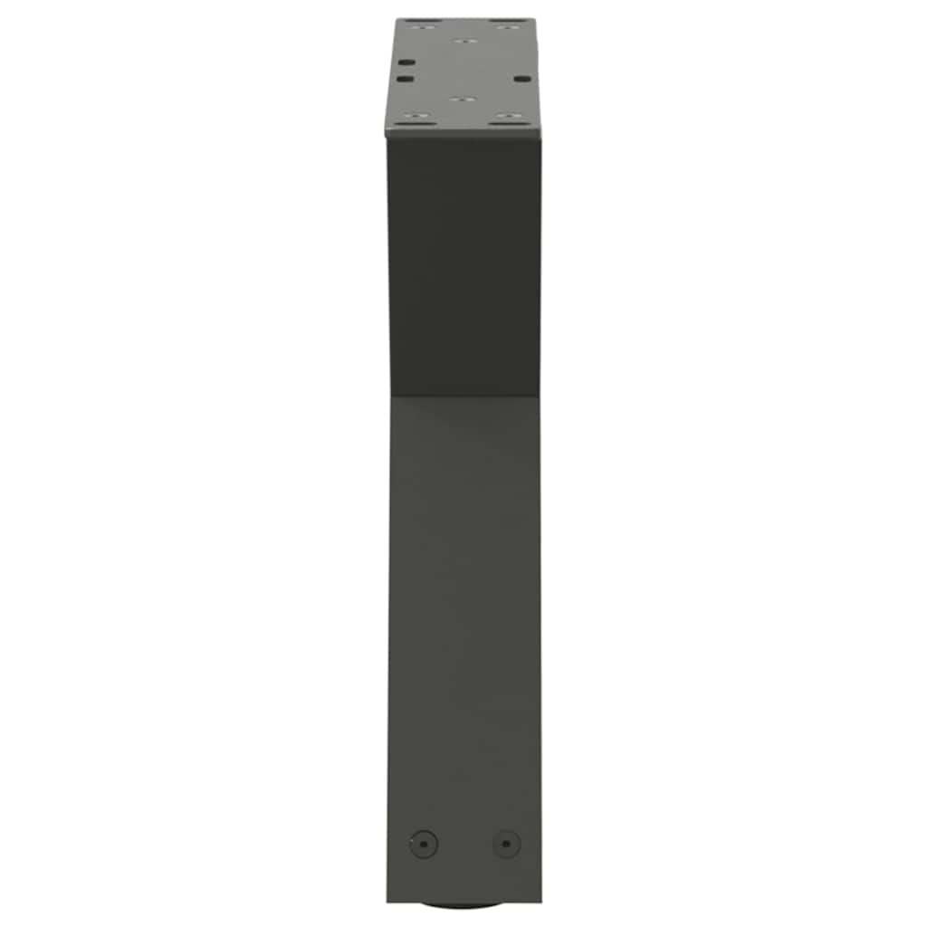 vidaXL Coffee Table Legs 2 pcs Anthracite 50x(30-31.3) cm Steel
