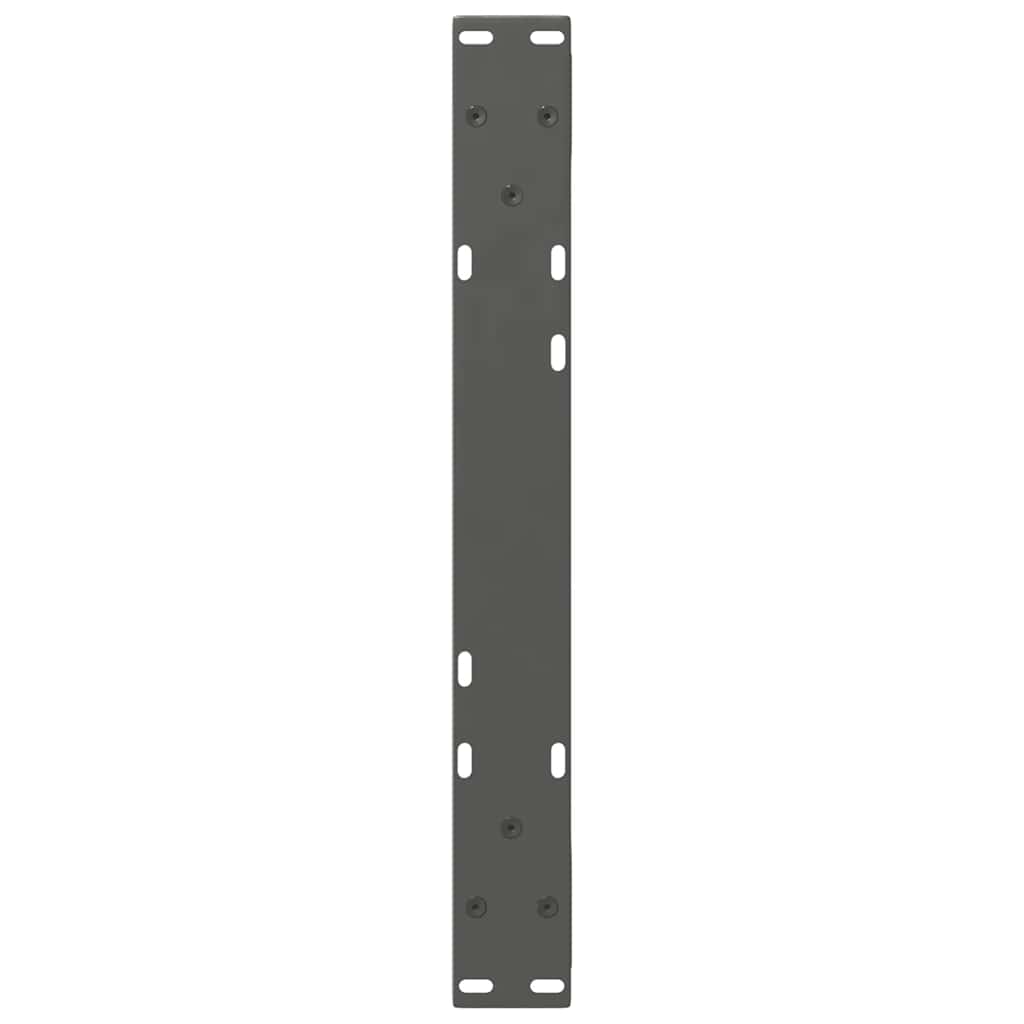 vidaXL Coffee Table Legs 2 pcs Anthracite 50x(30-31.3) cm Steel
