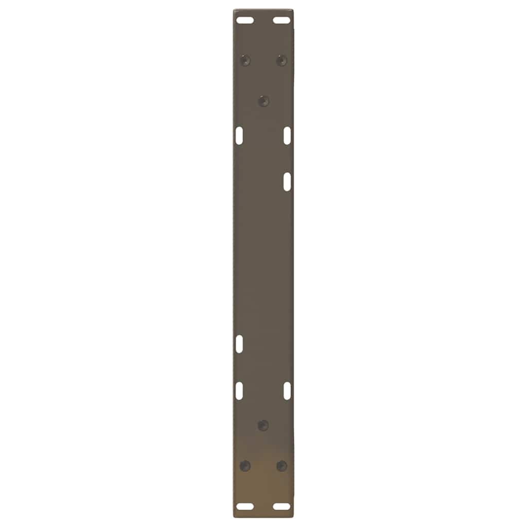 vidaXL Coffee Table Legs 2 pcs Natural Steel 50x(30-31.3) cm Steel