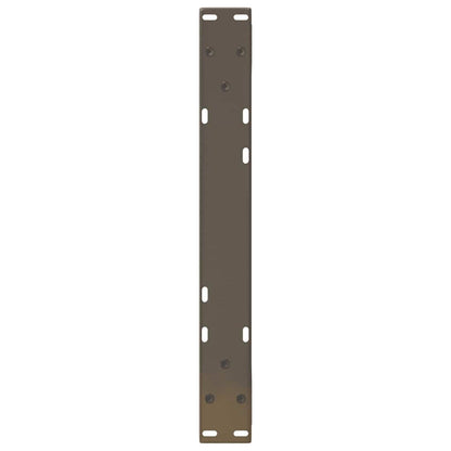 vidaXL Coffee Table Legs 2 pcs Natural Steel 50x(30-31.3) cm Steel