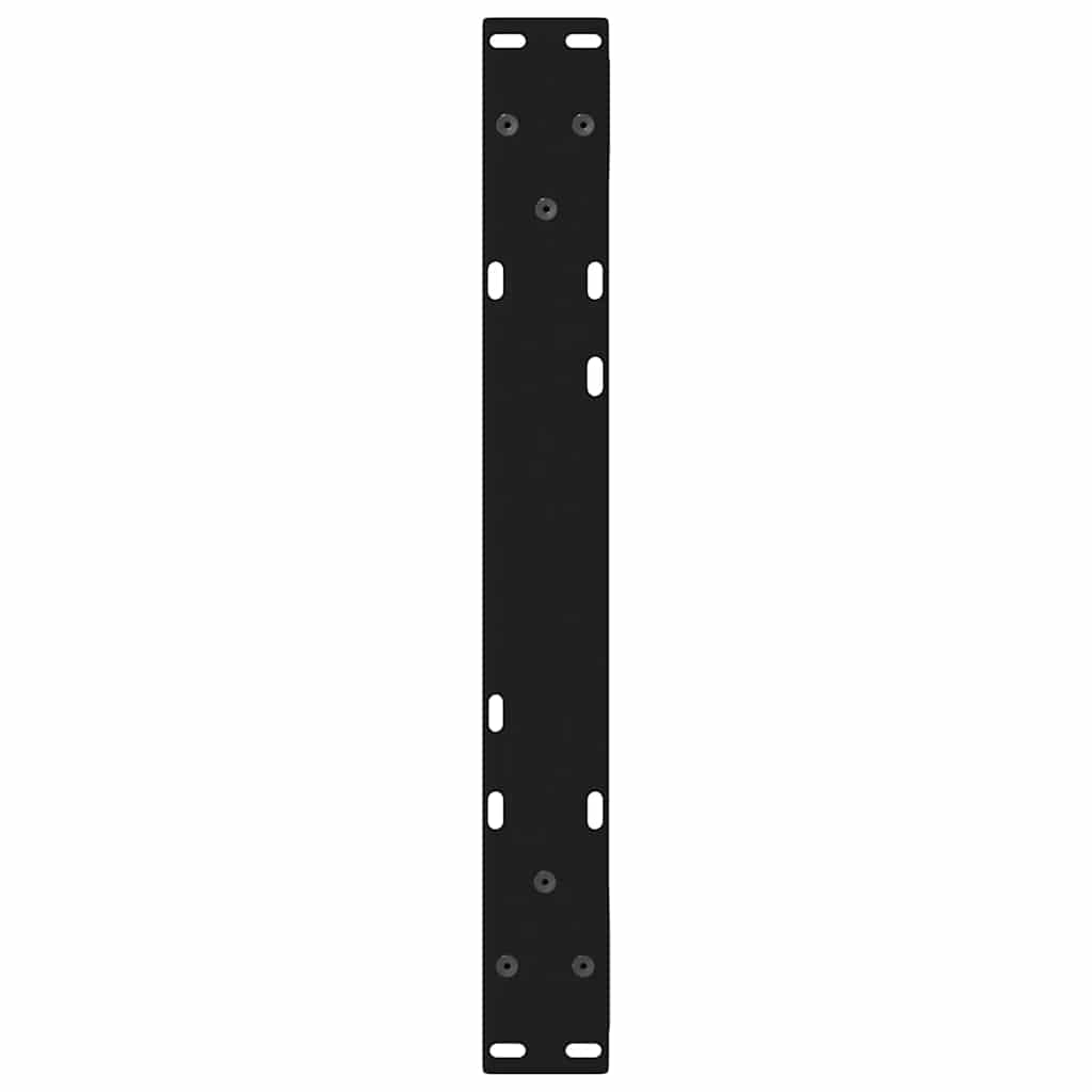 vidaXL Coffee Table Legs 2 pcs Black 60x(30-31.3) cm Steel
