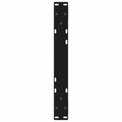 vidaXL Coffee Table Legs 2 pcs Black 60x(30-31.3) cm Steel