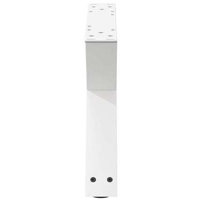 vidaXL Coffee Table Legs 2 pcs White 60x(30-31.3) cm Steel