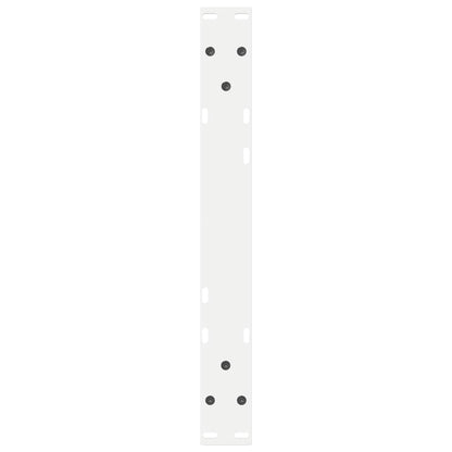 vidaXL Coffee Table Legs 2 pcs White 60x(30-31.3) cm Steel