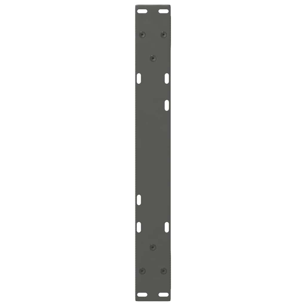 vidaXL Coffee Table Legs 2 pcs Anthracite 60x(30-31.3) cm Steel