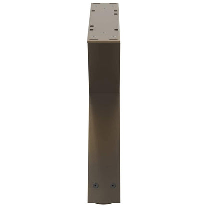 vidaXL Coffee Table Legs 2 pcs Natural Steel 60x(30-31.3) cm Steel