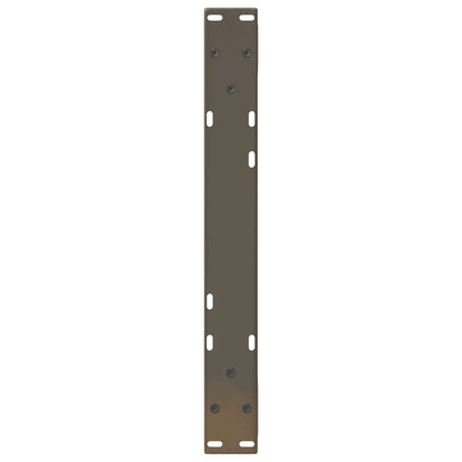 vidaXL Coffee Table Legs 2 pcs Natural Steel 60x(30-31.3) cm Steel