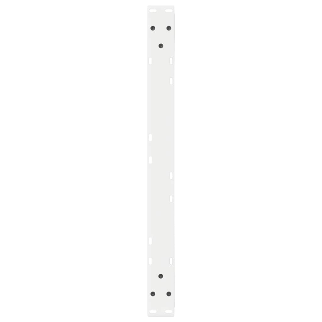 vidaXL Coffee Table Legs 2 pcs White 70x(30-31.3) cm Steel