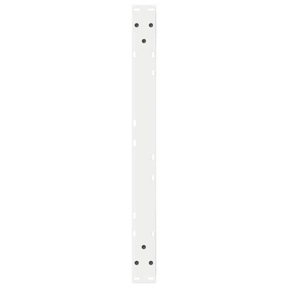 vidaXL Coffee Table Legs 2 pcs White 70x(30-31.3) cm Steel