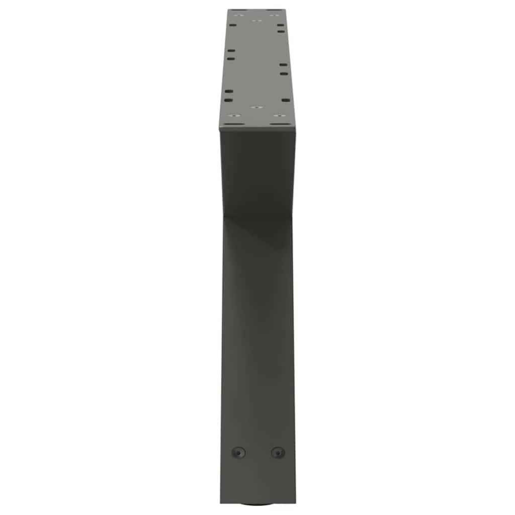 vidaXL Coffee Table Legs 2 pcs Anthracite 70x(30-31,3) cm Steel