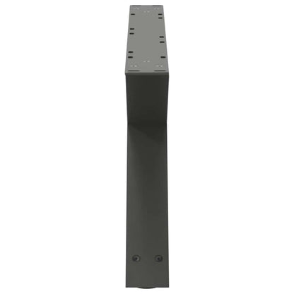 vidaXL Coffee Table Legs 2 pcs Anthracite 70x(30-31,3) cm Steel