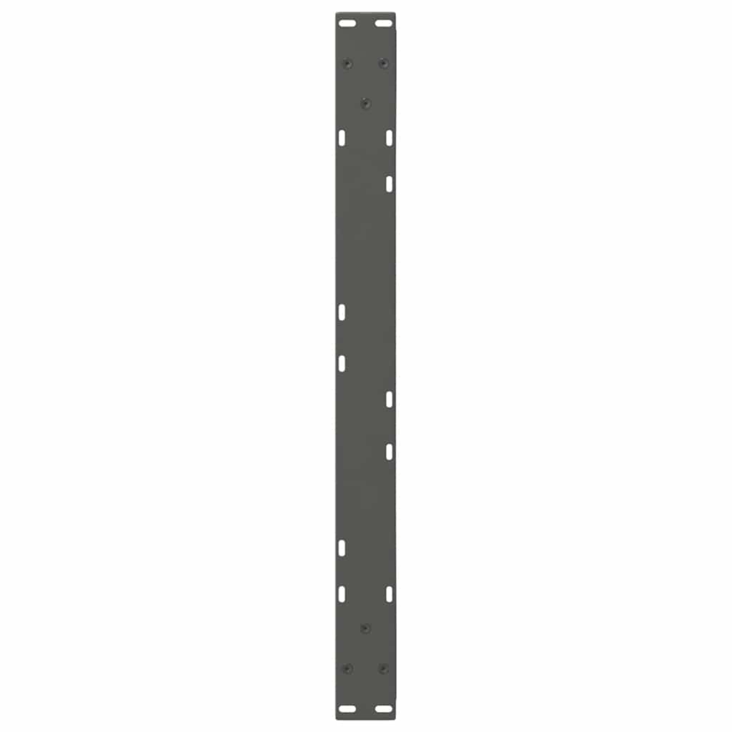 vidaXL Coffee Table Legs 2 pcs Anthracite 70x(30-31.3) cm Steel