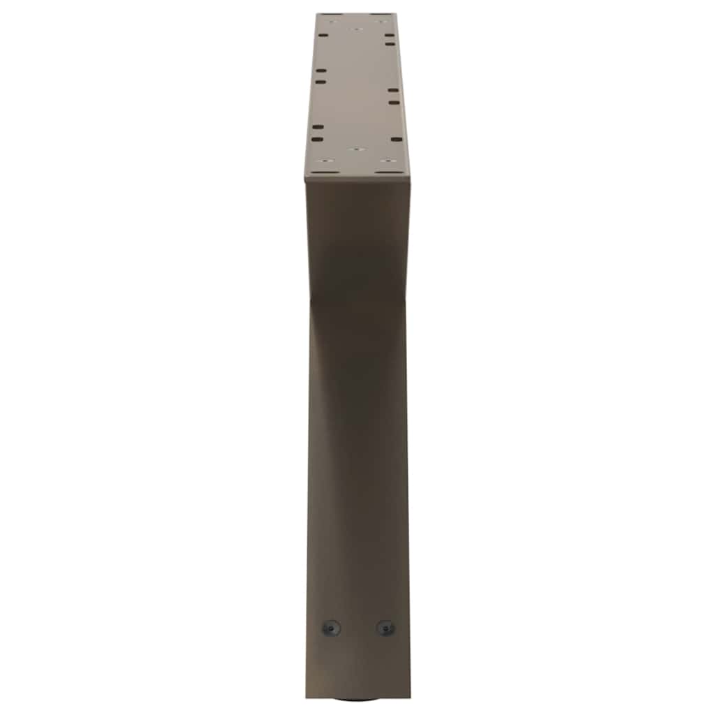 vidaXL Coffee Table Legs 2 pcs Natural Steel 70x(30-31,3) cm Steel