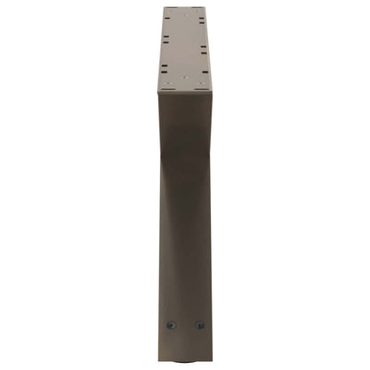 vidaXL Coffee Table Legs 2 pcs Natural Steel 70x(30-31,3) cm Steel