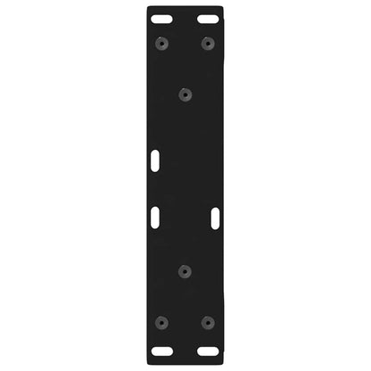 vidaXL Coffee Table Legs 2 pcs Black 28x(42-43,3) cm Steel