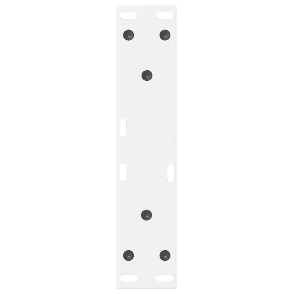 vidaXL Coffee Table Legs 2 pcs White 28x(42-43.3) cm Steel
