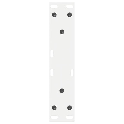 vidaXL Coffee Table Legs 2 pcs White 28x(42-43.3) cm Steel