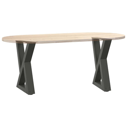 vidaXL Coffee Table Legs 2 pcs Anthracite 28x(42-43.3) cm Steel