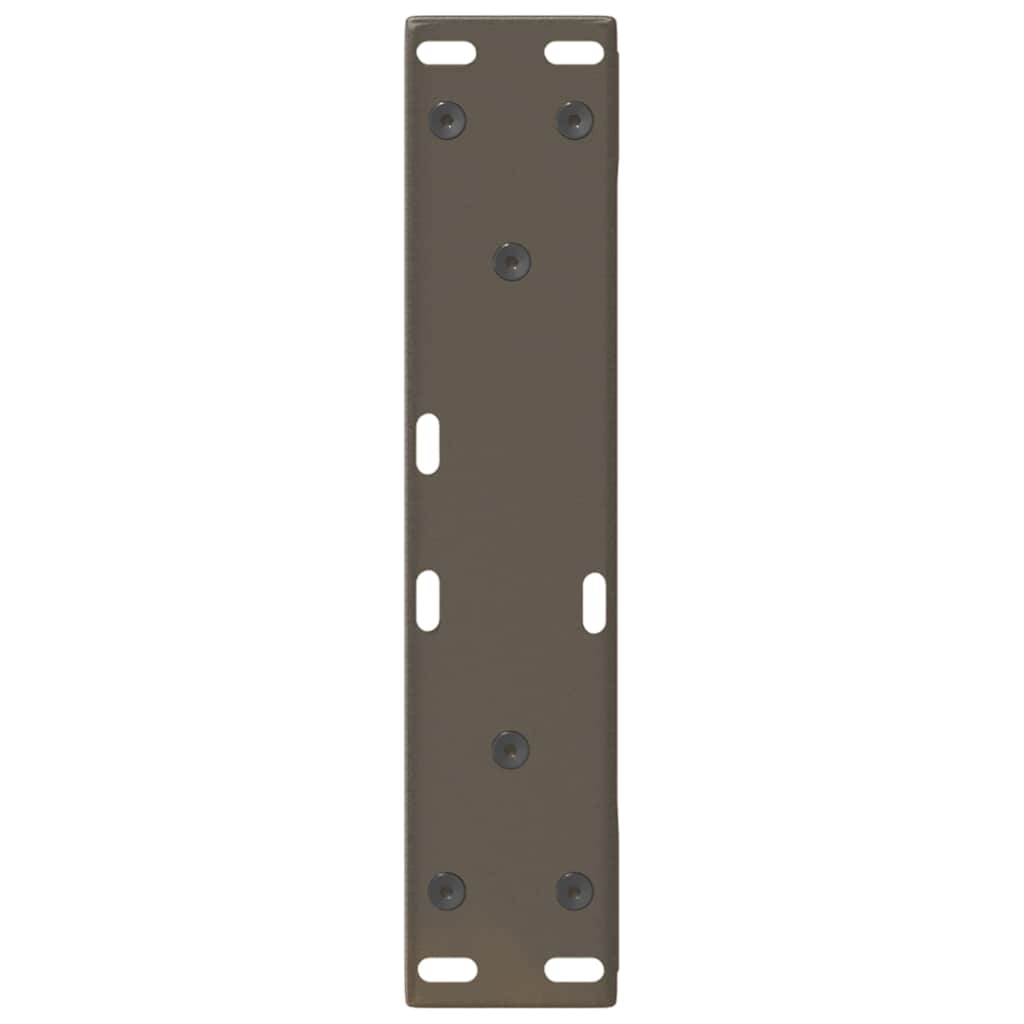 vidaXL Coffee Table Legs 2 pcs Natural Steel 28x(42-43.3) cm Steel