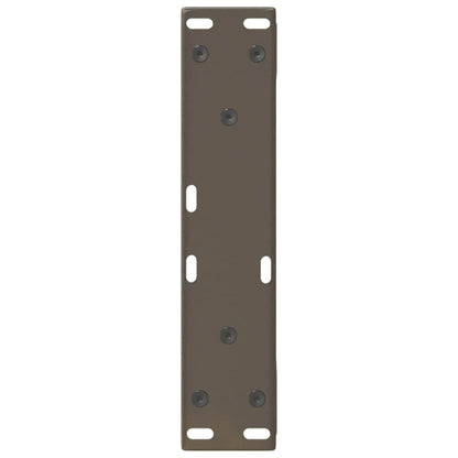 vidaXL Coffee Table Legs 2 pcs Natural Steel 28x(42-43.3) cm Steel