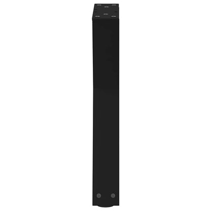 vidaXL Coffee Table Legs 2 pcs Black 38x(42-43.3) cm Steel