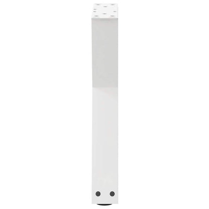 vidaXL Coffee Table Legs 2 pcs White 38x(42-43,3) cm Steel