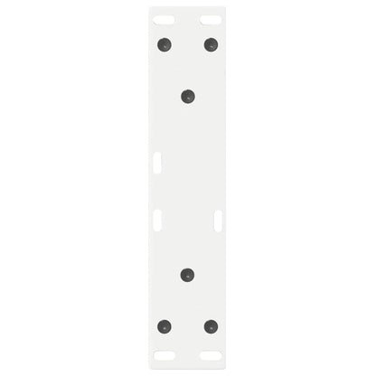 vidaXL Coffee Table Legs 2 pcs White 38x(42-43,3) cm Steel