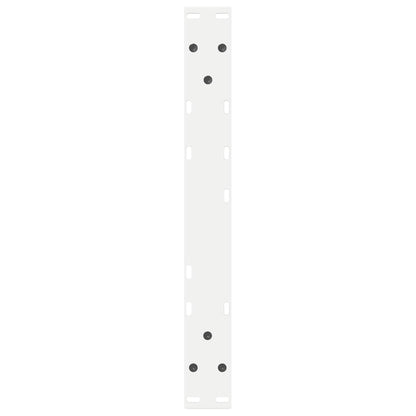 vidaXL Coffee Table Legs 2 pcs White 50x(42-43,3) cm Steel