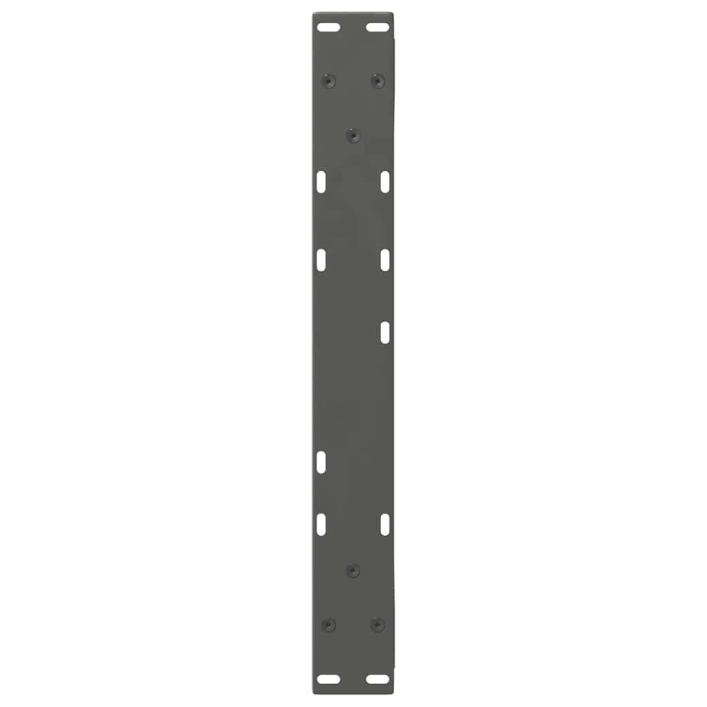vidaXL Coffee Table Legs 2 pcs Anthracite 50x(42-43.3) cm Steel