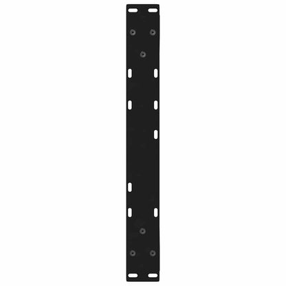 vidaXL Coffee Table Legs 2 pcs Black 60x(42-43.3) cm Steel