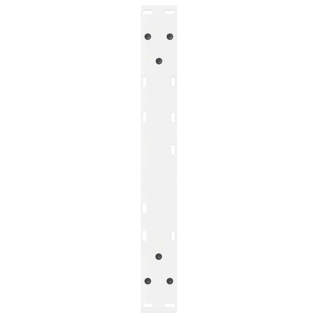 vidaXL Coffee Table Legs 2 pcs White 60x(42-43.3) cm Steel