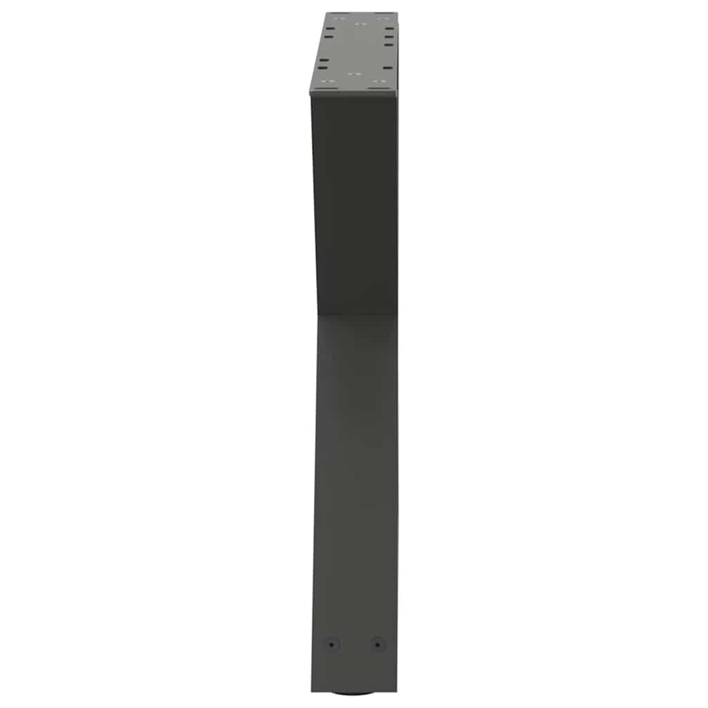 vidaXL Coffee Table Legs 2 pcs Anthracite 60x(42-43.3) cm Steel